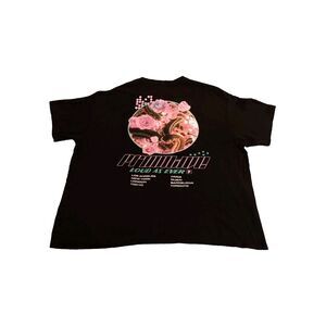 Primitive Skateborading Apparel Men's Future Sounds Tee Black Snake Roses XXL